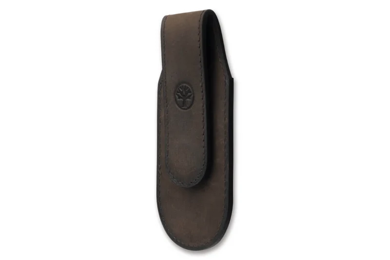 Étui magnétique large Böker 09BO292 en cuir marron 13cm