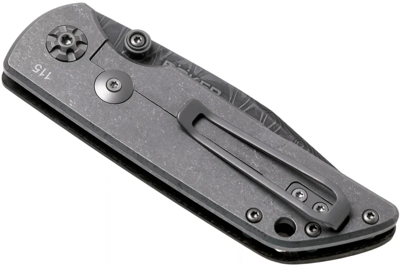 Couteau pliant Böker M4 Sherman Damas 110662DAM lame damassée manche en micarta noir 9,8cm