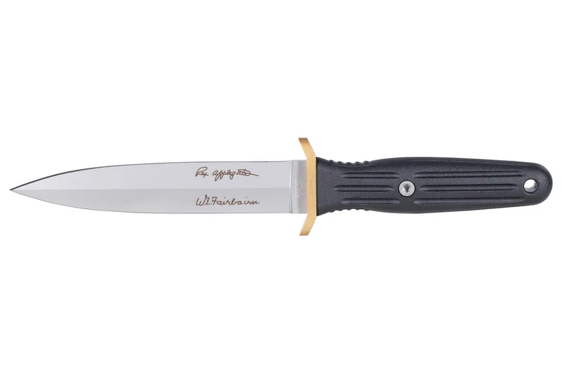Couteau Böker Applegate Fairbairn Combat II 120543AF lame en acier 15cm manche synthétique noir + étui en kydex