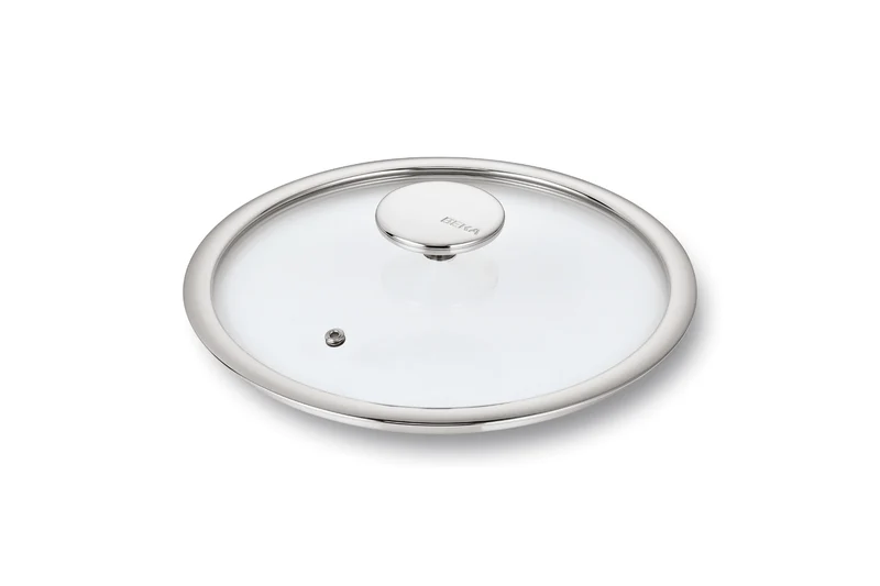 Couvercle Beka Evolution en verre cerclé inox
