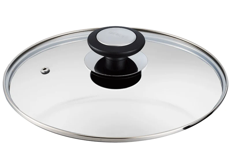 Couvercle Beka Essential en verre cerclé inox