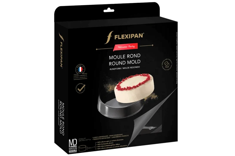 Moule rond Flexipan anti-adhérent en silicone diamètre 22cm