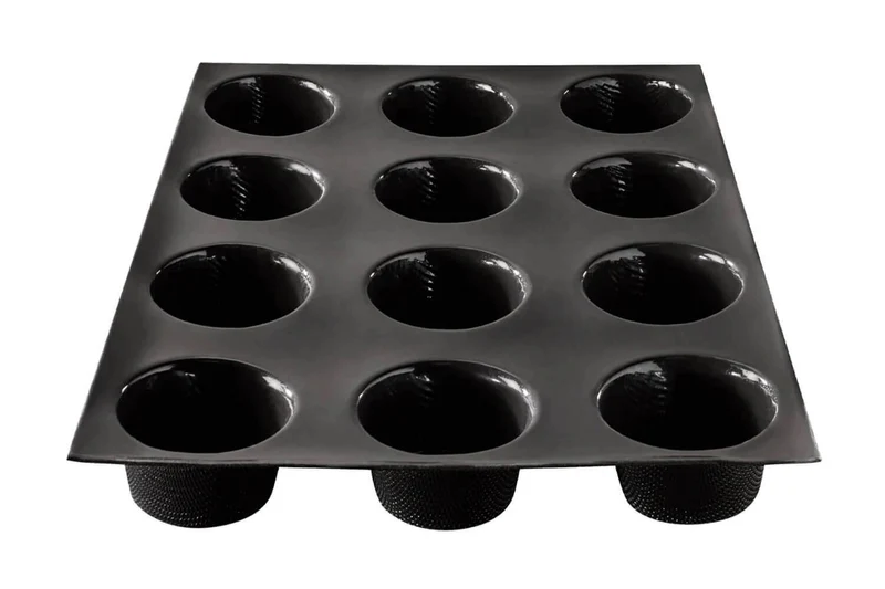 Moule 12 muffins Flexipan anti-adhérent en silicone et tricot de verre