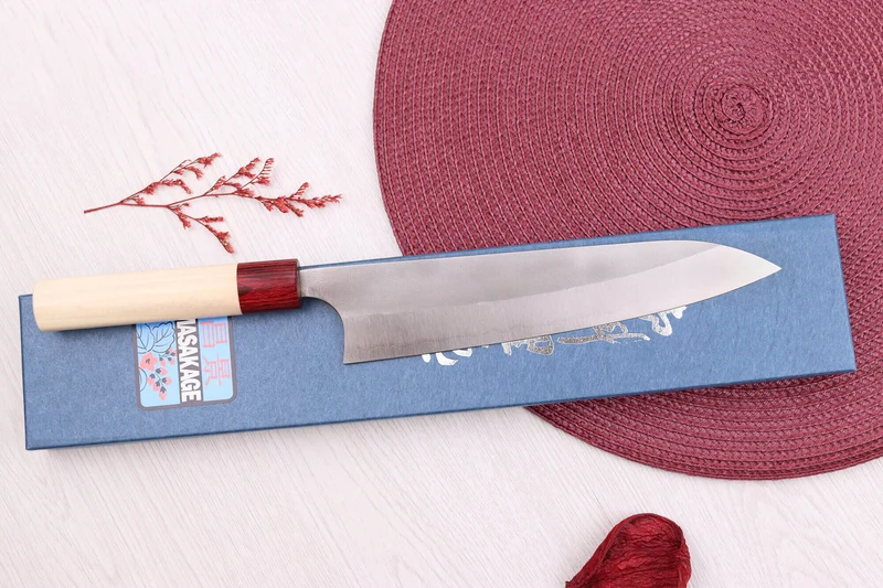 Couteau de chef 21cm japonais artisanal Masakage Yuki Shirogami 2
