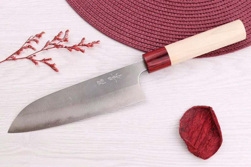 Couteau santoku 16,5cm japonais artisanal Masakage Yuki Shirogami 2