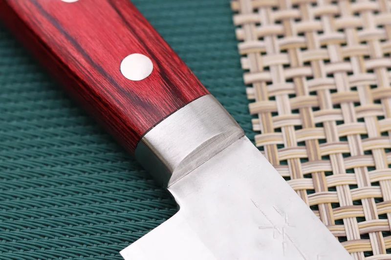 Couteau ko santoku japonais artisanal Masutani 13cm martelé