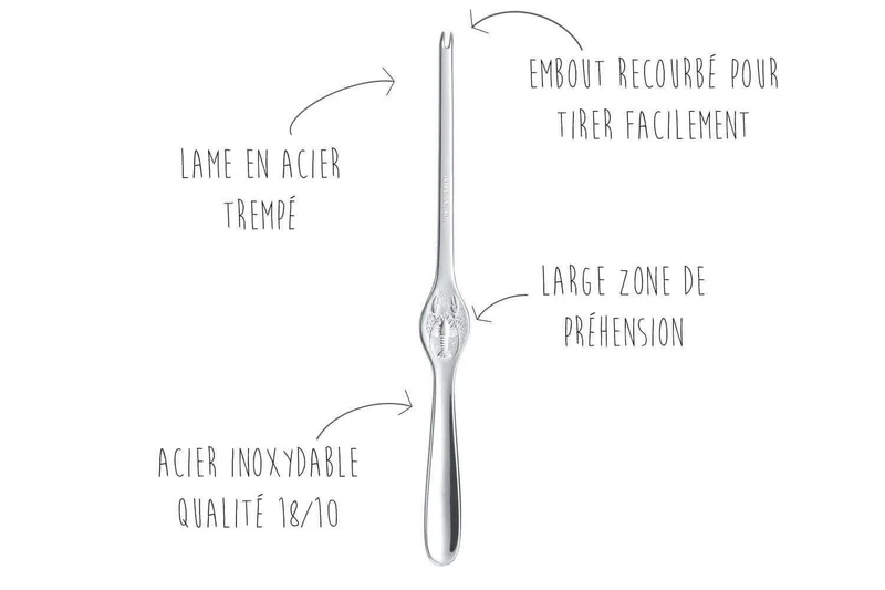 Service à homard Triangle 7 pièces inox 18/10