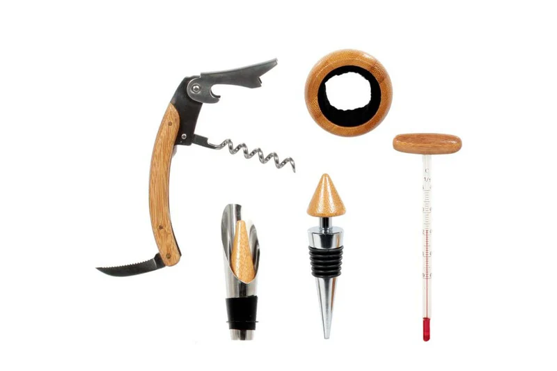 Coffret sommelier Pradel Excellence 5 pièces bambou