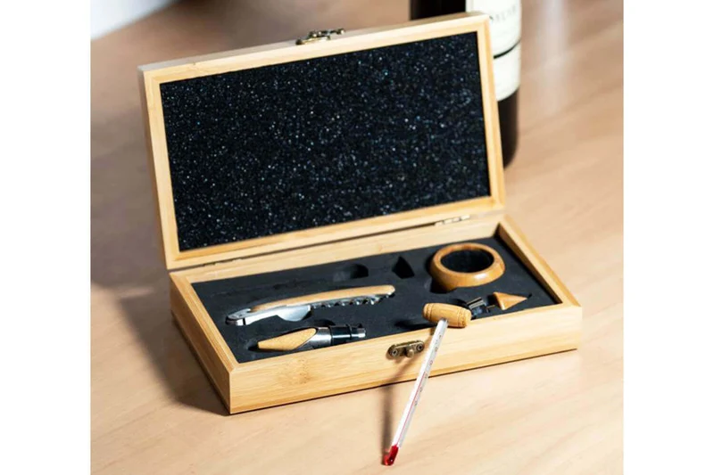 Coffret sommelier Pradel Excellence 5 pièces bambou