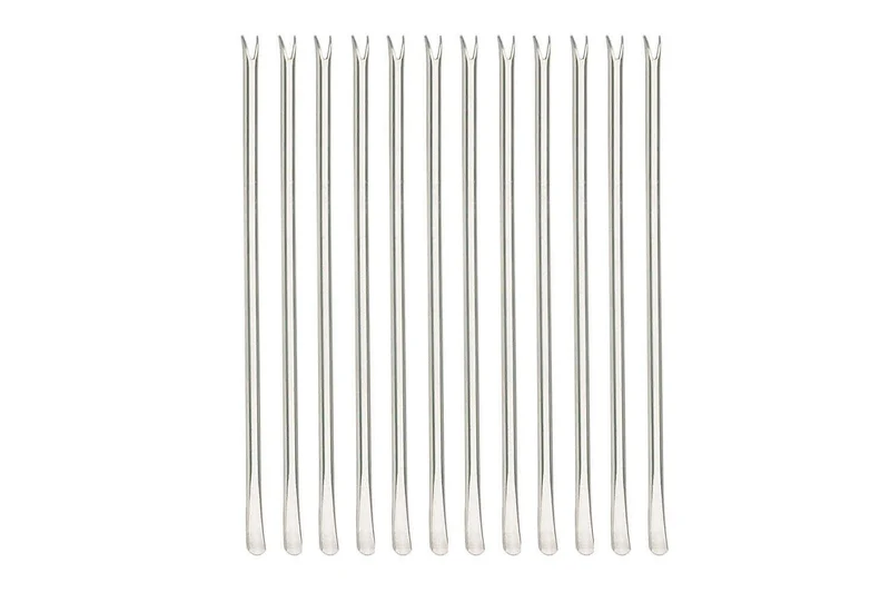 Ensemble 12 curettes à homards inox