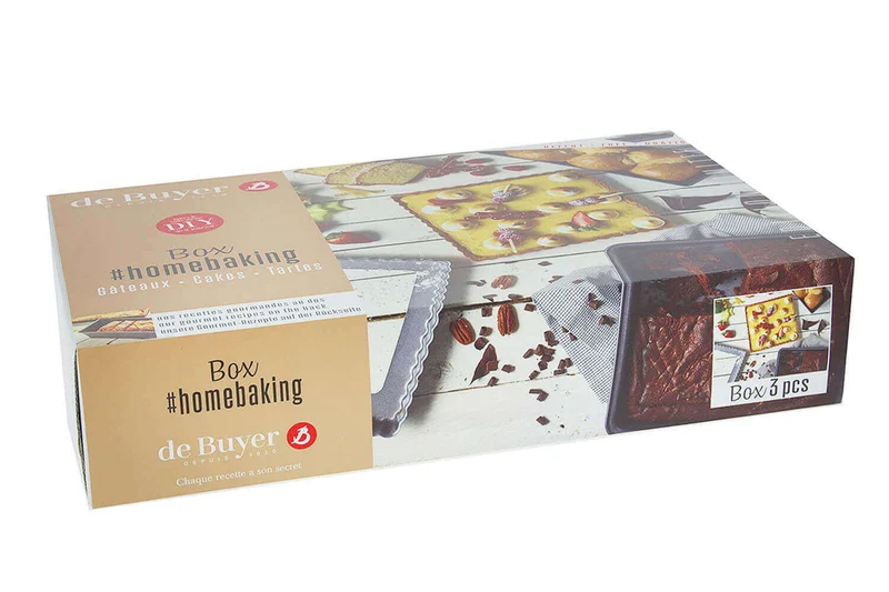 Coffret gâteau cake tarte De Buyer Homebaking 3 pièces