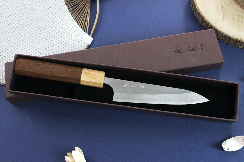 Couteau universel japonais artisanal Yoshimi Kato AS Nashiji 12cm
