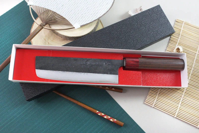 Couteau nakiri japonais artisanal Wusaki Yuzo BS2 17cm