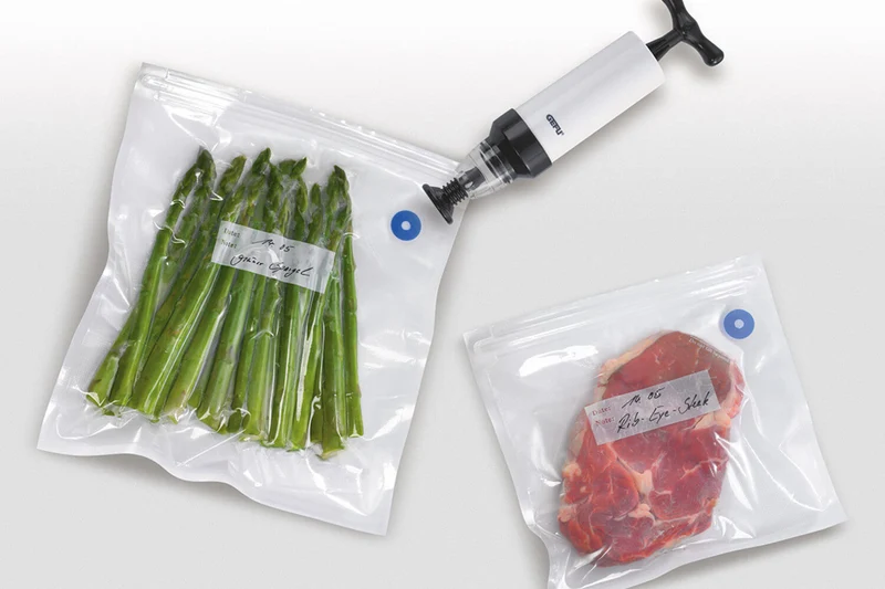 Kit de mise sous vide Gefu Vaco avec 10 sachets