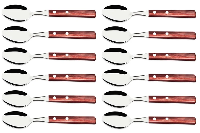 Set de 12 cuillères de table rouge Tramontina