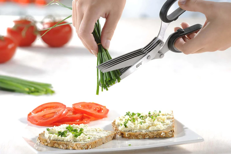 Ciseaux à herbes Gefu Cutare 5 lames avec peigne de nettoyage
