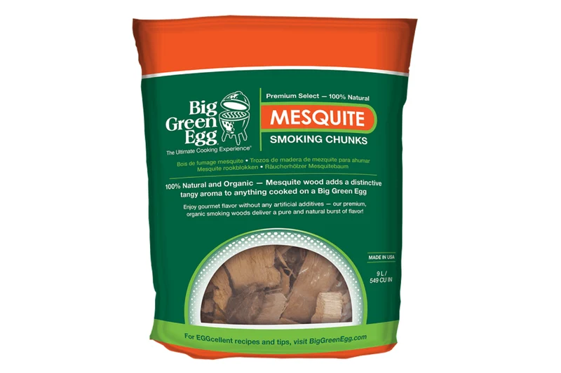 Sachet de morceaux de bois de mesquite Big Green Egg 9L - Idéal fumage