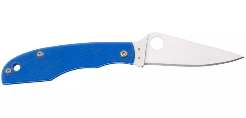 Couteau Spyderco Grasshopper G10 Bleu