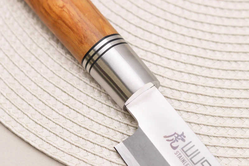Couteau yanagiba 27cm Wusaki Olive 7Cr manche en olivier + saya