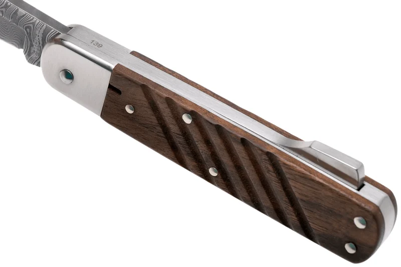Couteau pliant Böker 98K Damas 110715DAM manche en bois de noyer 11cm