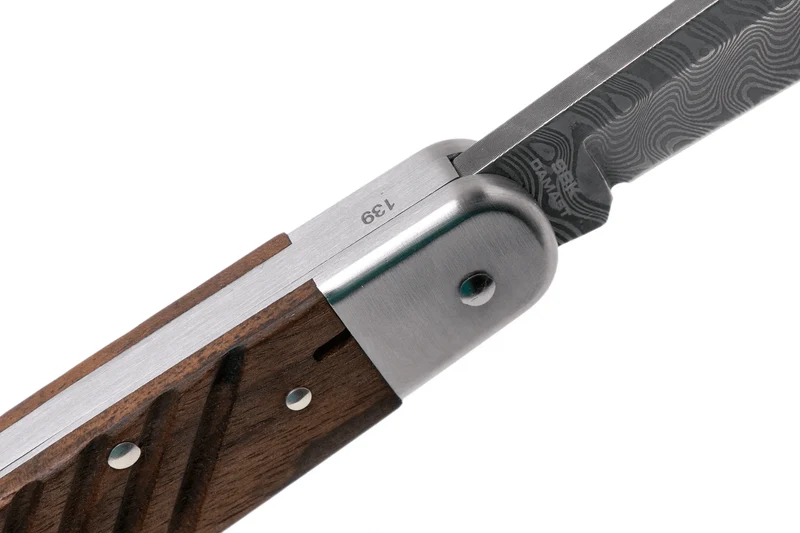 Couteau pliant Böker 98K Damas 110715DAM manche en bois de noyer 11cm