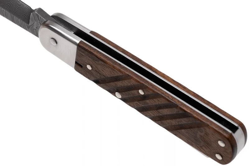 Couteau pliant Böker 98K Damas 110715DAM manche en bois de noyer 11cm