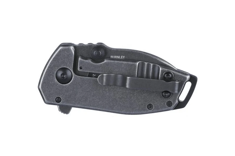 Couteau pliant CRKT Squid Compact 2485K manche en acier inox noir 8cm