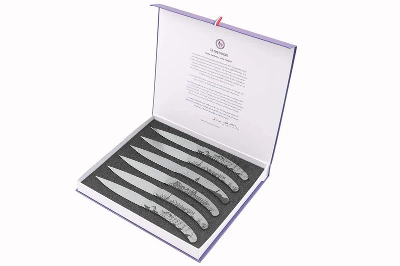 Coffret de 6 couteaux de table Le Coq Français France