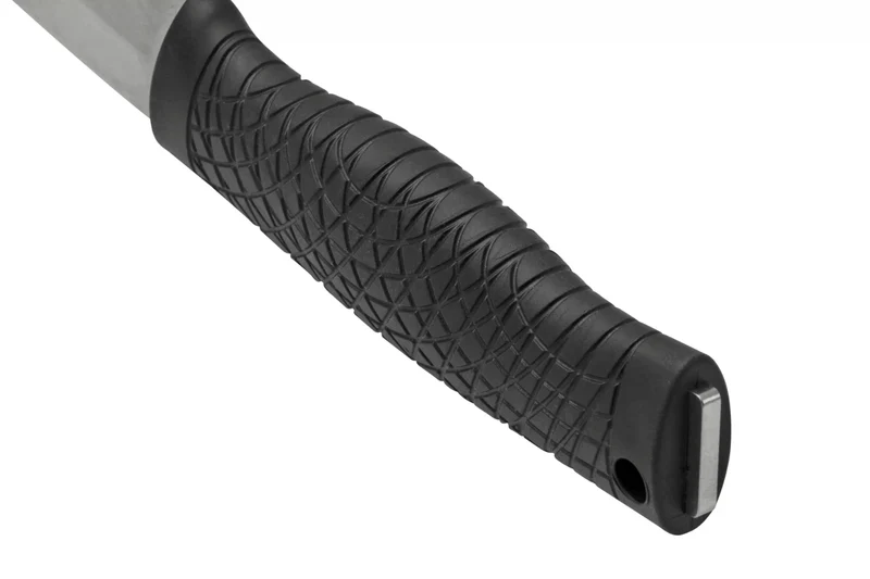 Couteau Böker Bronco 121504 lame en acier 11,3cm manche en TPE noir + étui en cuir avec allume-feu