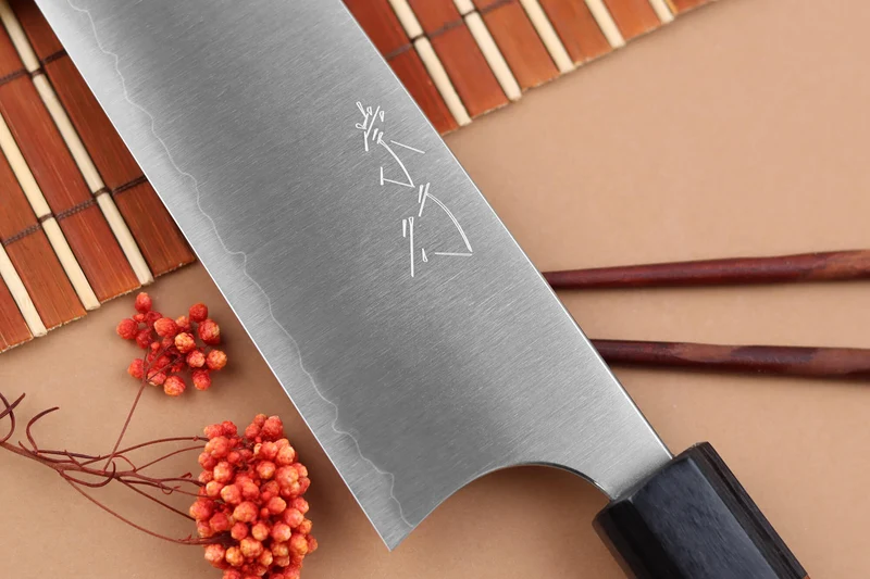 Couteau de chef kiritsuke japonais artisanal Shibata Koutetsu R2 21cm