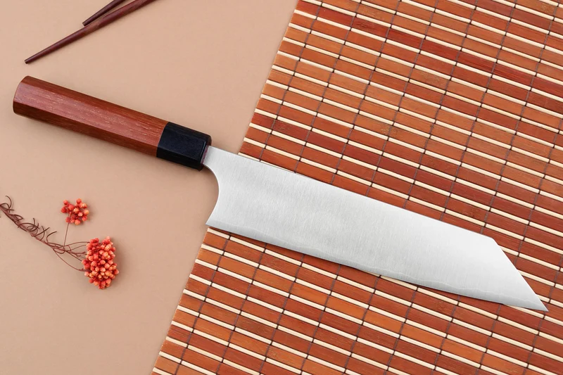Couteau de chef kiritsuke japonais artisanal Shibata Koutetsu R2 21cm