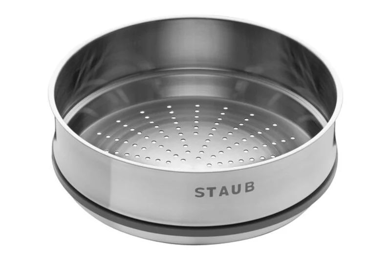 Panier vapeur Staub en acier inoxydable pour cocotte ronde