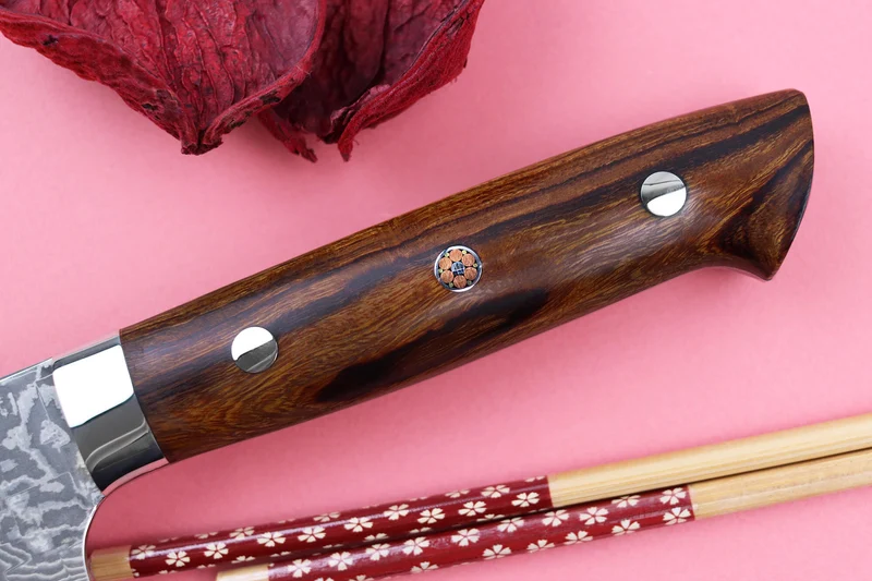 Couteau sujihiki japonais Takeshi Saji R2 Damas Mosaïque 27cm