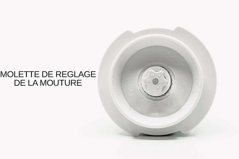 Moulin à épices électrique rechargeable Finamill PRO Plus inox + 2 capsules de broyage