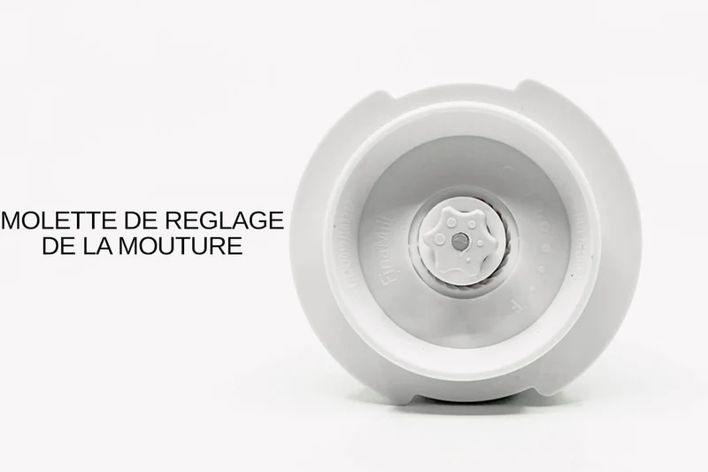 Moulin à épices électrique Finamill PRO Plus crème + 2 capsules de broyage