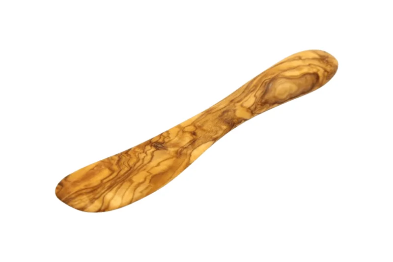 Couteau tartineur en bois d'olivier 17,5cm