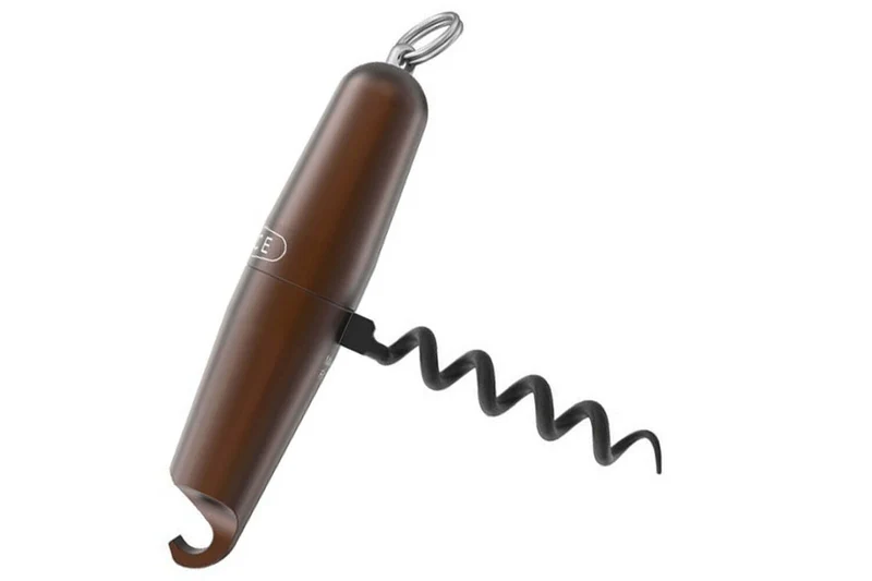 Tire-bouchon aluminium Lance coloris chocolat fabriqué en France