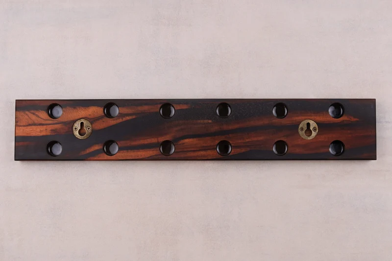 Barre aimantée artisanale Essences Creations en ébène de Macassar 45cm 6 places - N°5