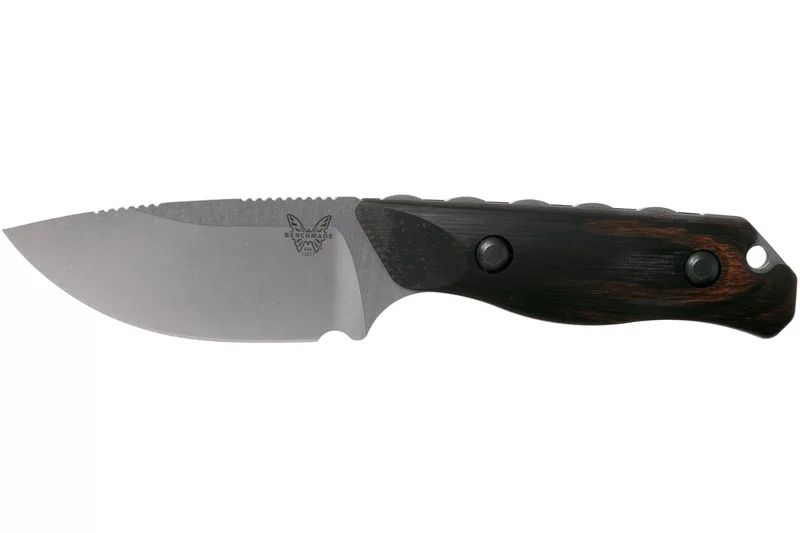 Couteau de chasse Benchmade Hidden Canyon Hunter 15017 lame 7cm manche bois + étui en cuir