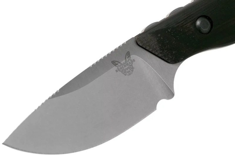 Couteau de chasse Benchmade Hidden Canyon Hunter 15017 lame 7cm manche bois + étui en cuir
