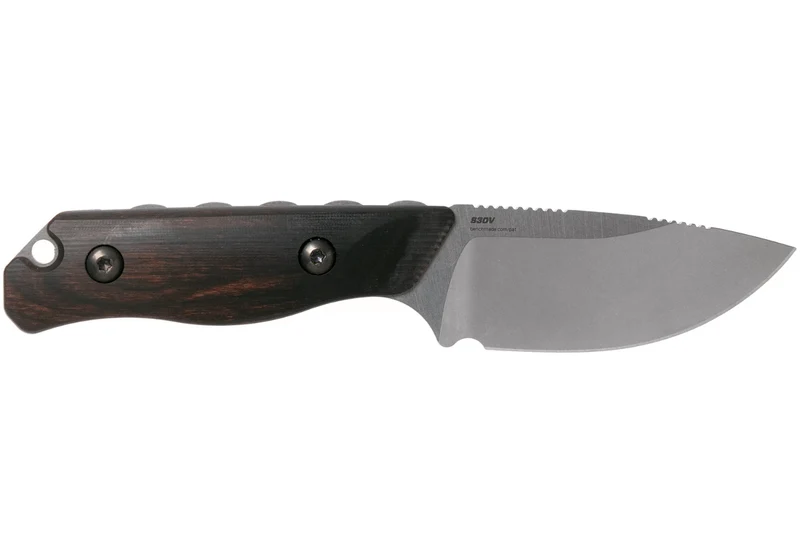 Couteau de chasse Benchmade Hidden Canyon Hunter 15017 lame 7cm manche bois + étui en cuir