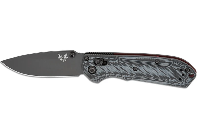 Couteau pliant Benchmade Mini Freek 565BK-02 lame noire manche G10 multicolore 10,3cm