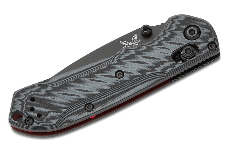 Couteau pliant Benchmade Mini Freek 565BK-02 lame noire manche G10 multicolore 10,3cm