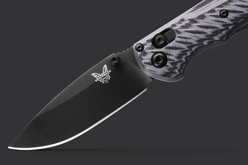 Couteau pliant Benchmade Mini Freek 565BK-02 lame noire manche G10 multicolore 10,3cm