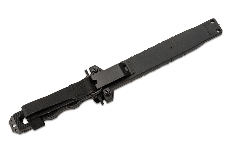 Couteau Benchmade SOCP 185SBK lame semi-dentée 18cm manche ajouré en G10 noir avec étui