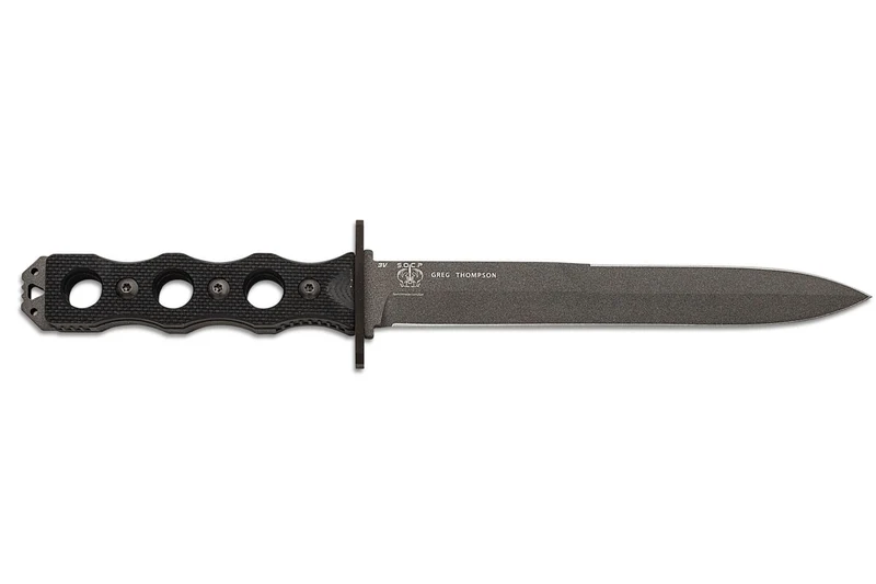 Couteau Benchmade SOCP 185BK lame en inox 18cm manche ajouré en G10 noir avec étui