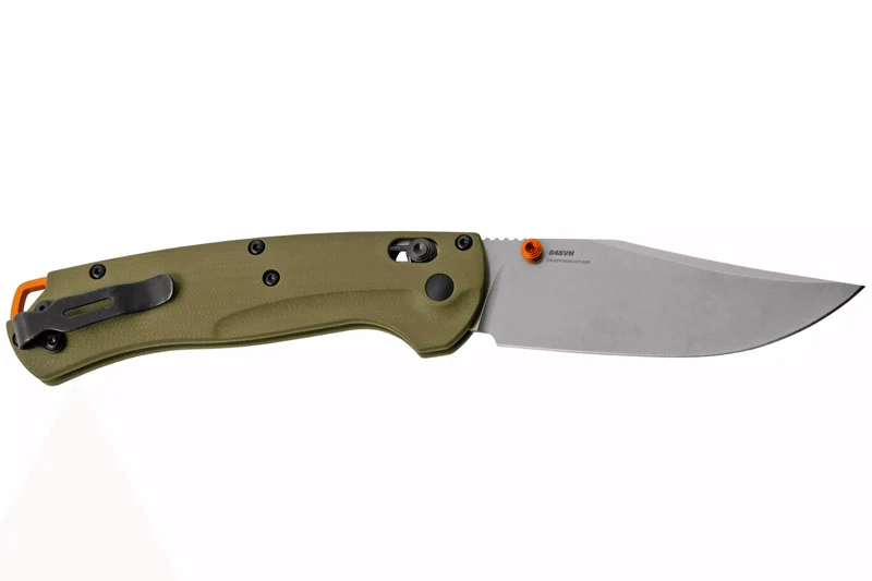 Couteau pliant Benchmade Taggedout 15536 manche G10 vert 11,7cm