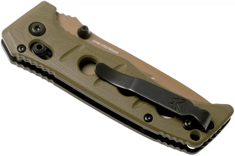 Couteau pliant Benchmade Mini Adamas 273FE-2 manche G10 kaki 11cm