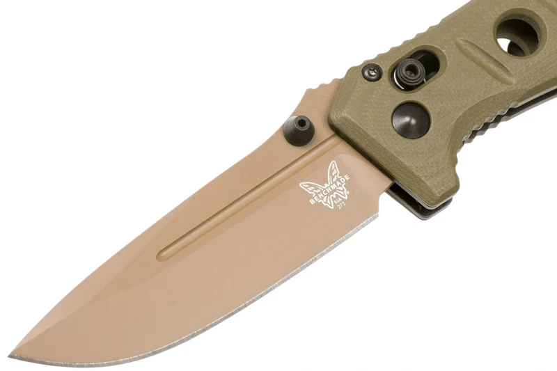 Couteau pliant Benchmade Mini Adamas 273FE-2 manche G10 kaki 11cm