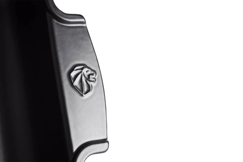Plat four carré Peugeot Appolia en céramique noire satinée 28x23,7x7,2cm